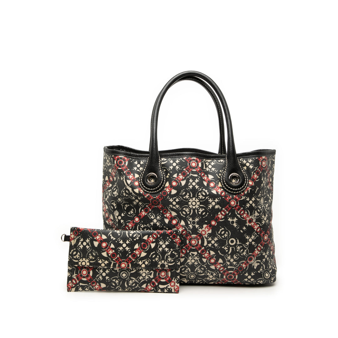Chanel Optic Coco Cabas Petit Toile enduite