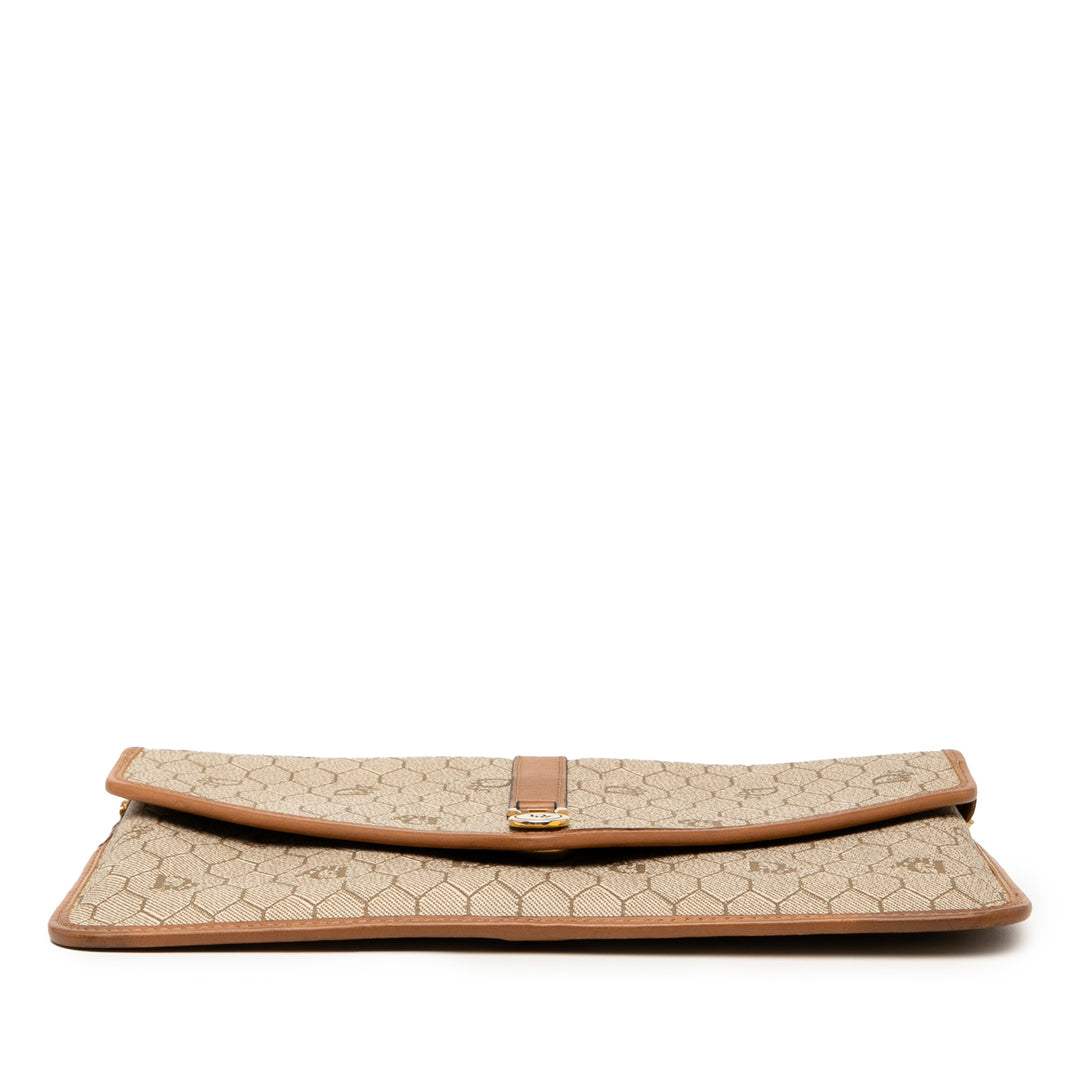 Dior Honeycomb Coated Toile Chain Sac porté croisé