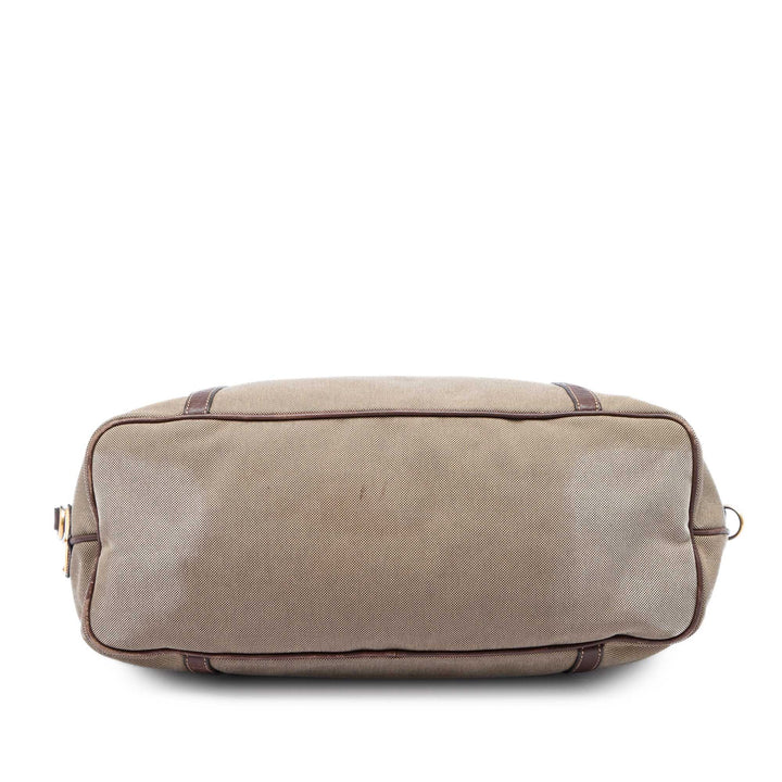 Prada Sac à main Canapa Logo Beige – vue 3 – GABY PARIS