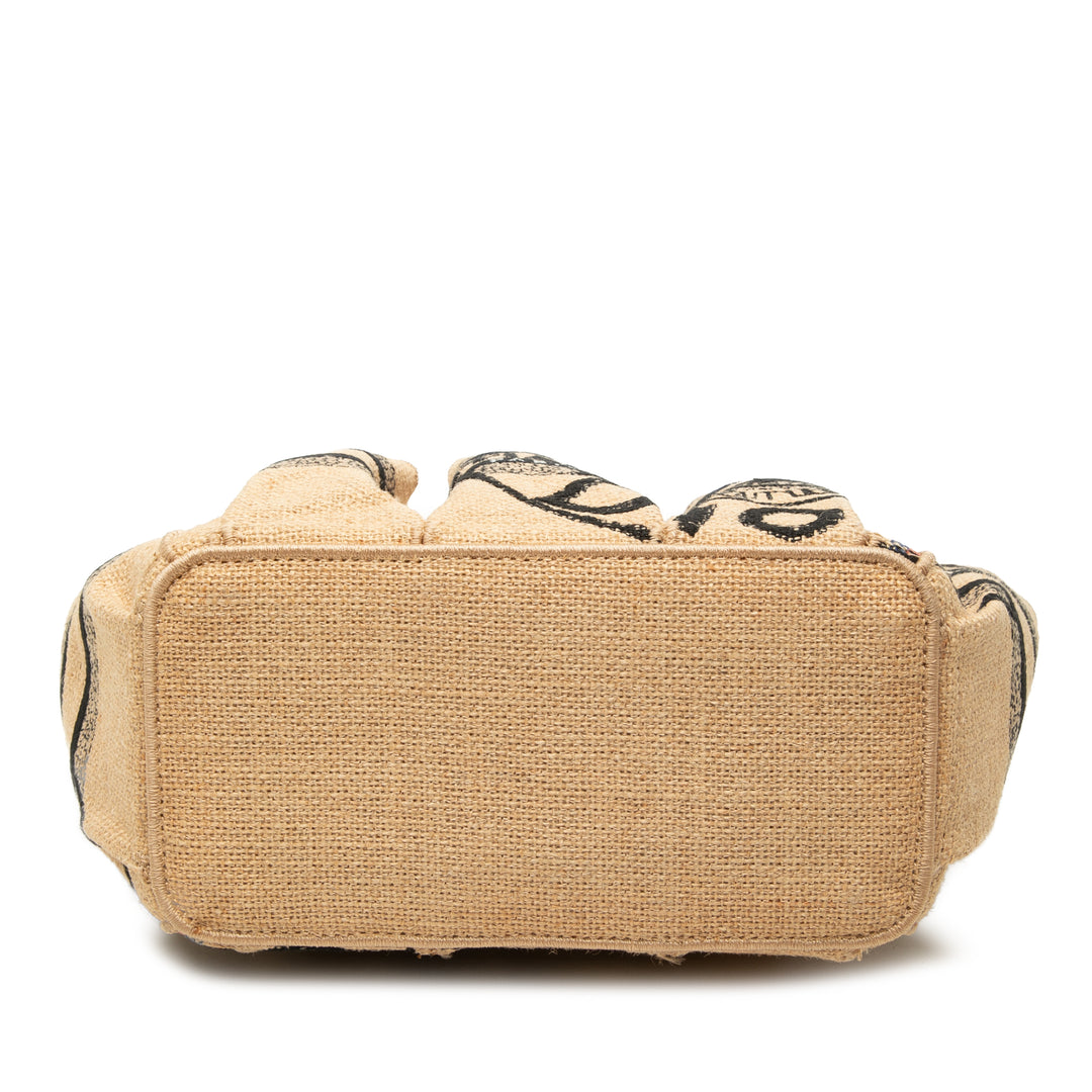 Dior Jute Catherine Cabas Petit Matière naturelle Beige – vue 3 – GABY PARIS