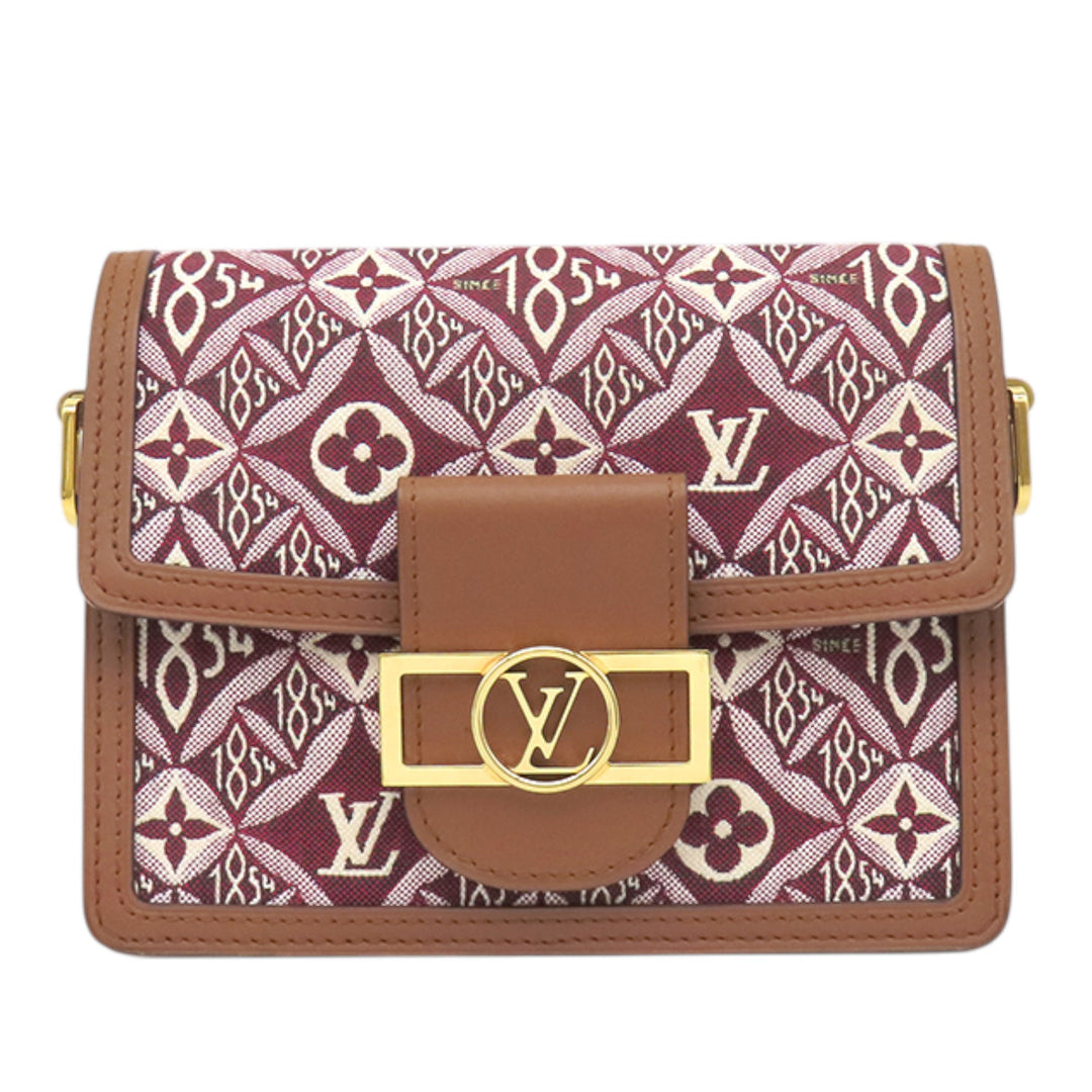 Jacquard Since 1854 Dauphine Mini Monogram Rouge