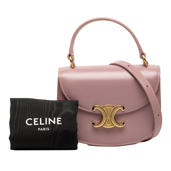 Celine Mini brillant Cuir de veau Besace Clea Sac