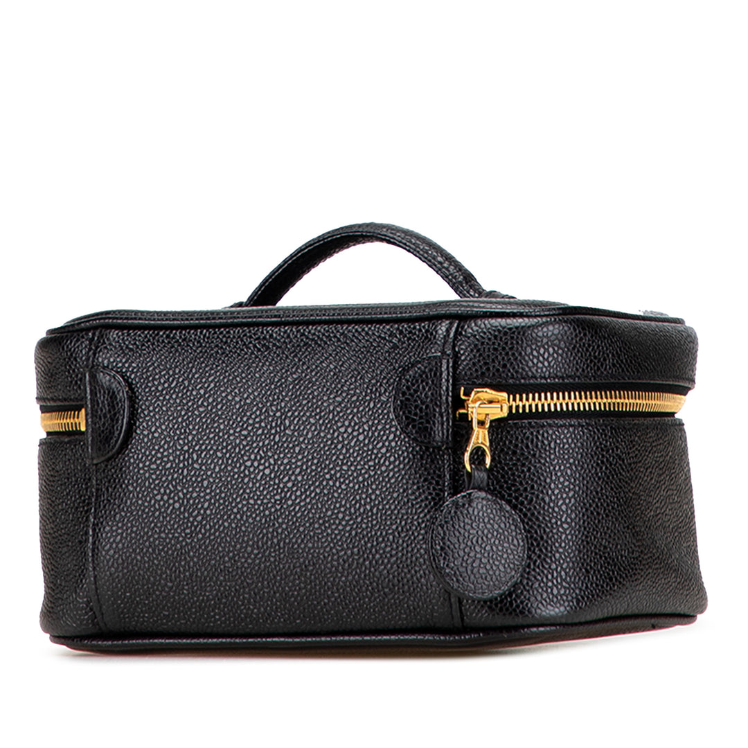 Chanel CC Caviar Vanity Bag Noir – GABY PARIS Authentique