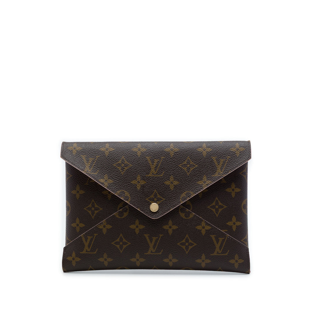 Pochette Kirigami GM Monogram Marron