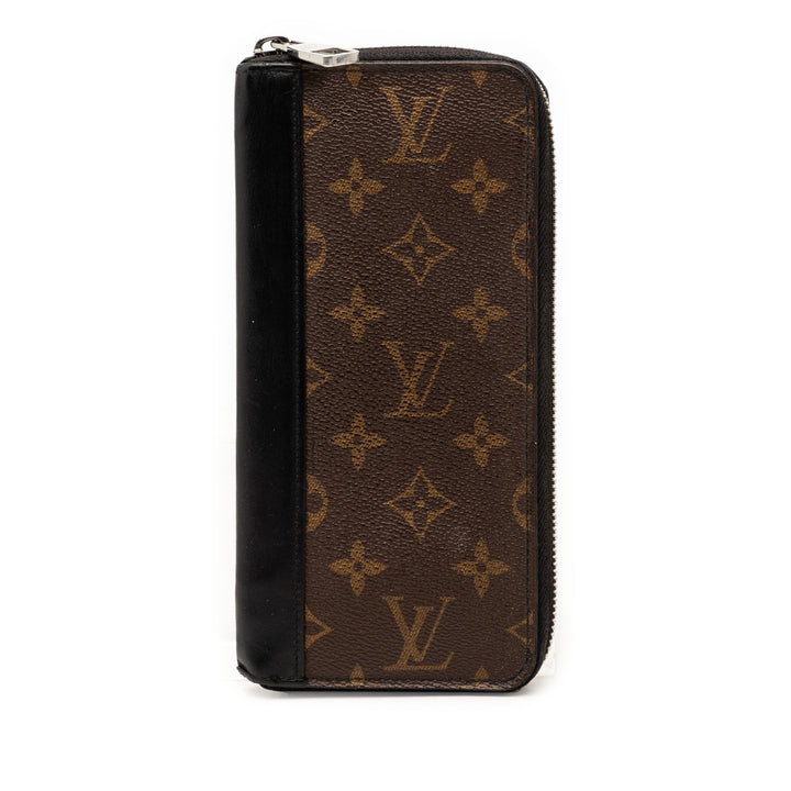 Louis Vuitton Monogram Macassar Vertical Zippy Portefeuille