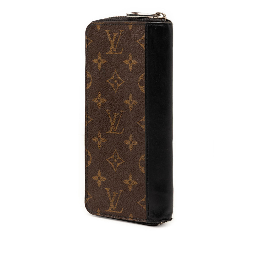 Louis Vuitton Monogram Macassar Vertical Zippy Portefeuille