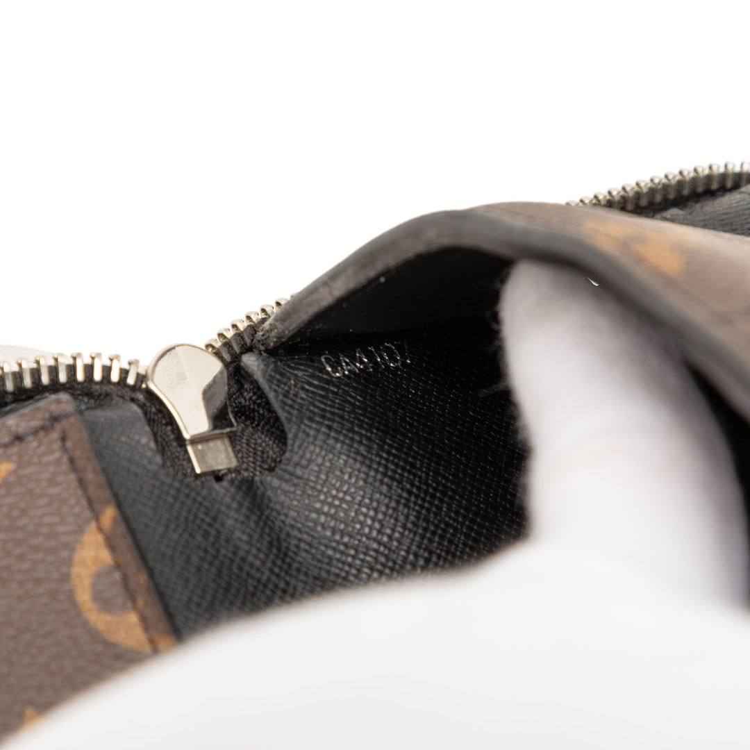 Louis Vuitton Monogram Macassar Vertical Zippy Portefeuille