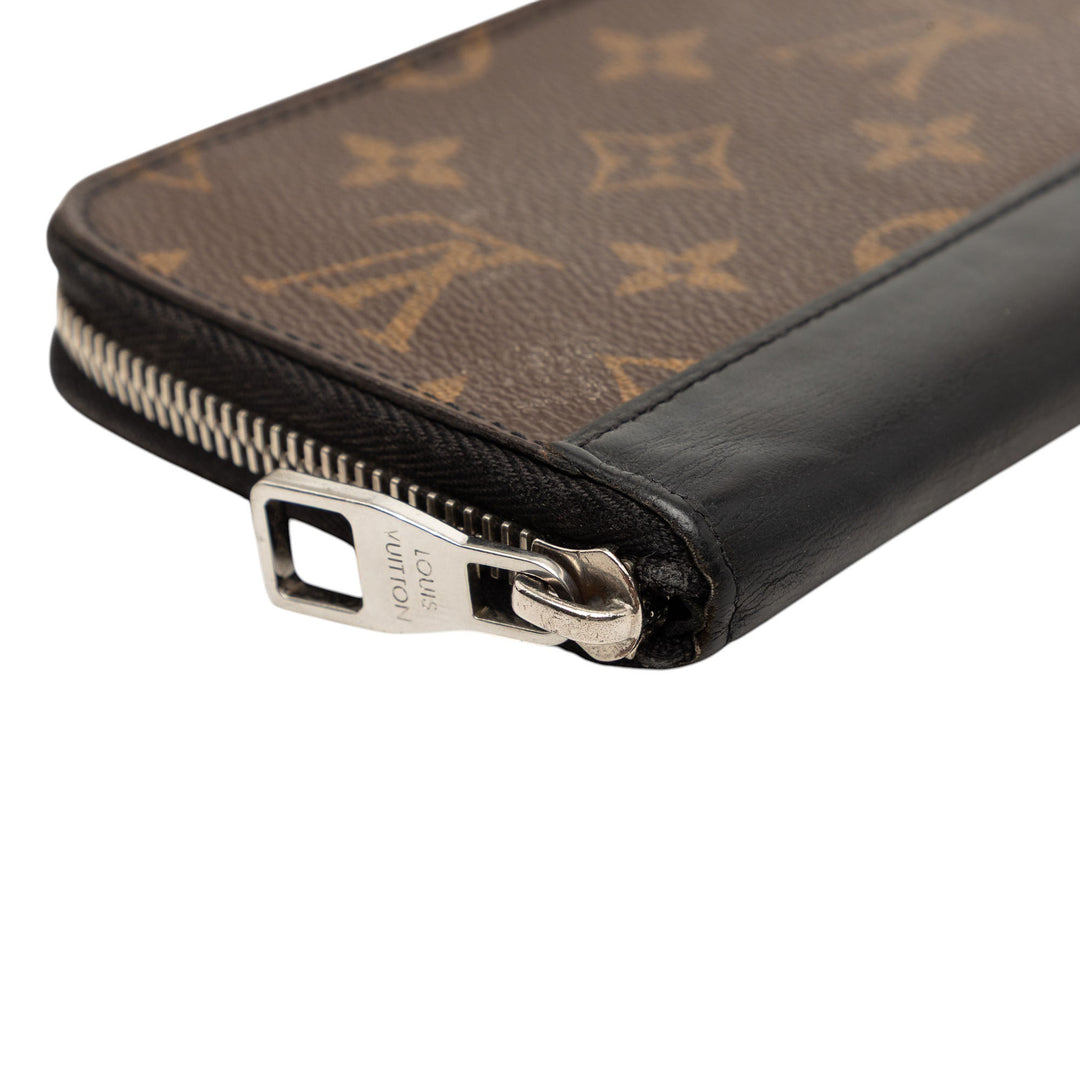 Louis Vuitton Monogram Macassar Vertical Zippy Portefeuille