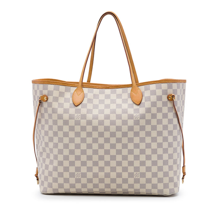 Louis Vuitton Neverfull GM Damier Azur Blanc – vue principale – GABY PARIS