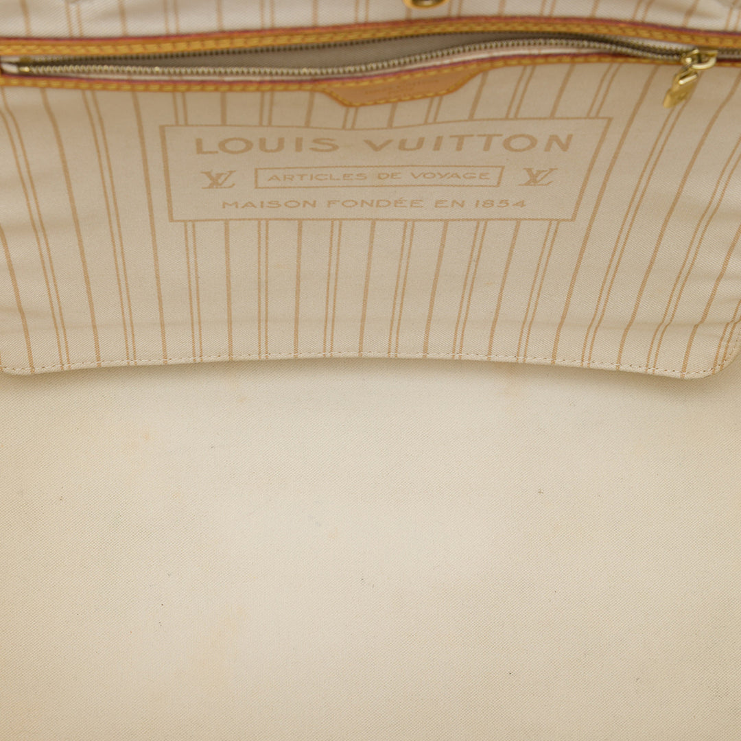 Louis Vuitton Neverfull GM Damier Azur Blanc – vue 4 – GABY PARIS