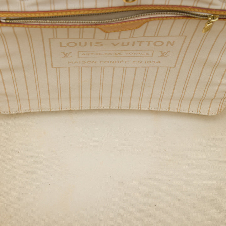 Louis Vuitton Neverfull GM Damier Azur Blanc – vue 4 – GABY PARIS