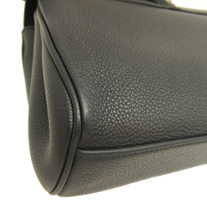 grainé 16 Souple Sac Teen Cuir de veau grainé Noir