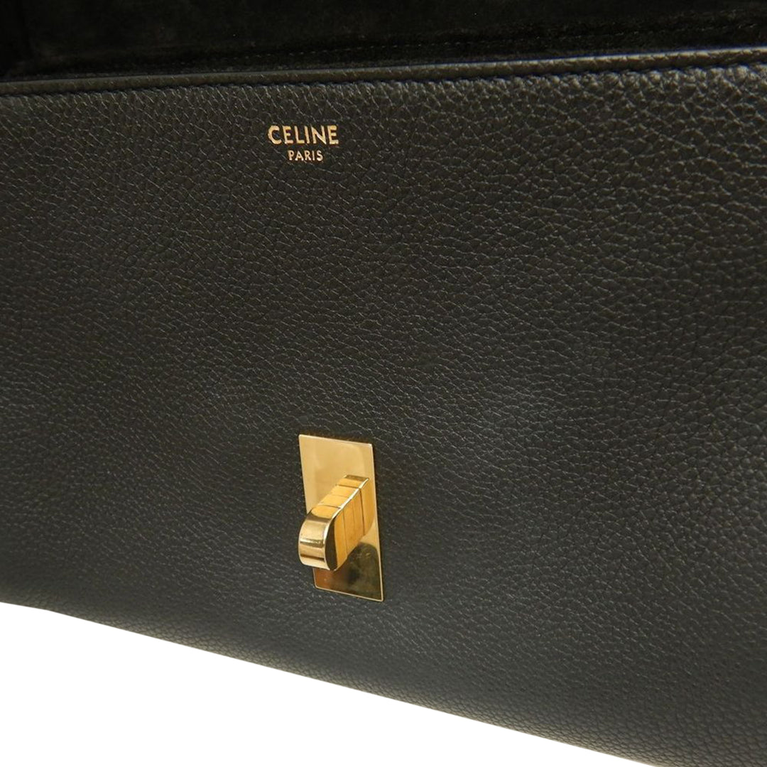 grainé 16 Souple Sac Teen Cuir de veau grainé Noir