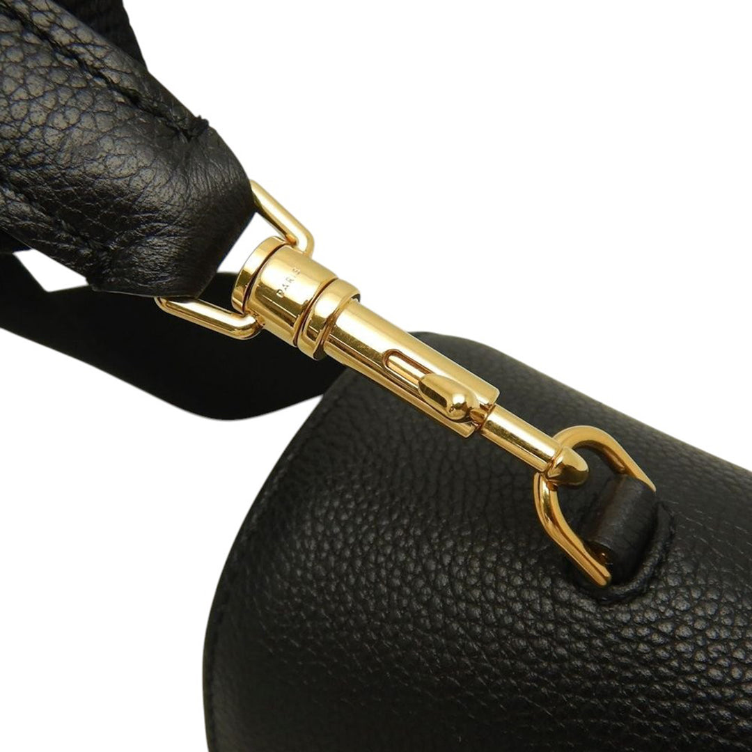 grainé 16 Souple Sac Teen Cuir de veau grainé Noir