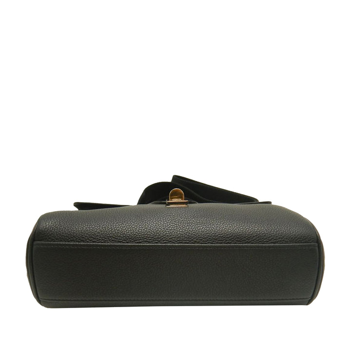 grainé 16 Souple Sac Teen Cuir de veau grainé Noir