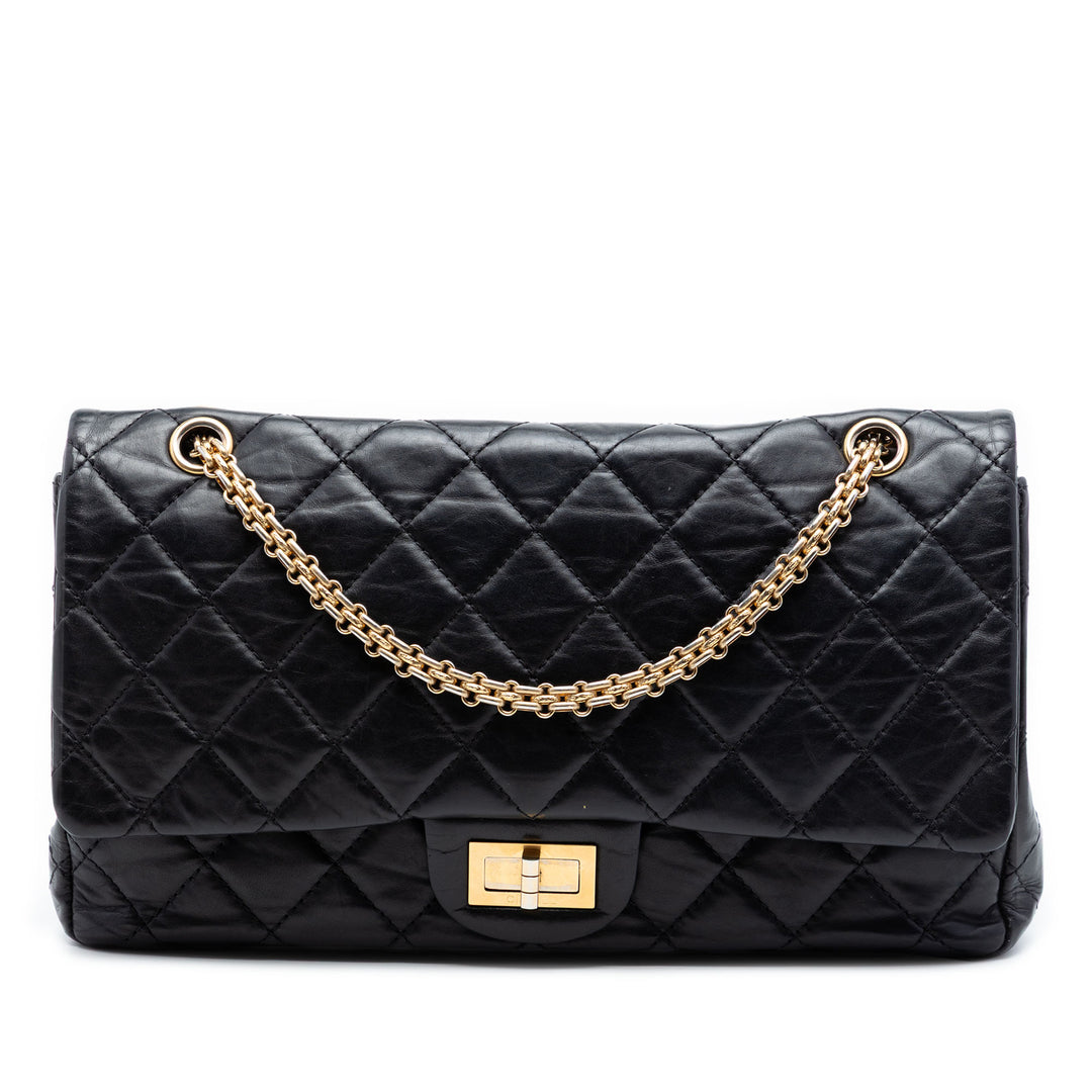 Chanel Matelassé vieilli Cuir de veau Reissue 2.55 Double rabat 227