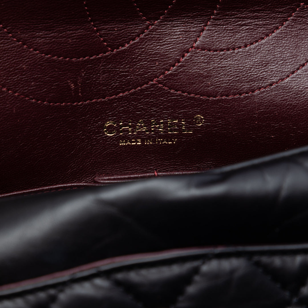 Chanel Matelassé vieilli Cuir de veau Reissue 2.55 Double rabat 227
