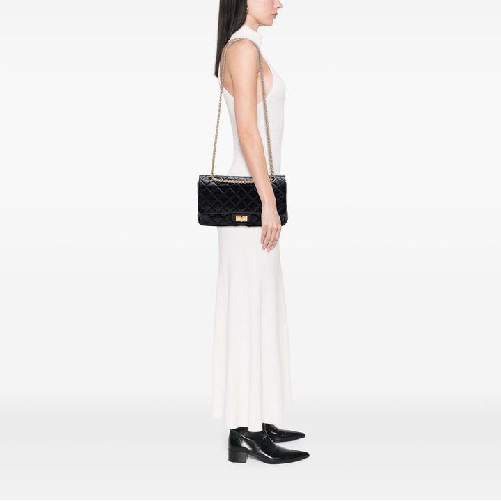Chanel Matelassé vieilli Cuir de veau Reissue 2.55 Double rabat 227