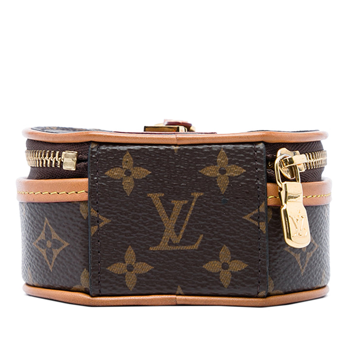 Louis Vuitton Collier Boite Chapeau Monogram Mini Marron – vue 3 – GABY PARIS