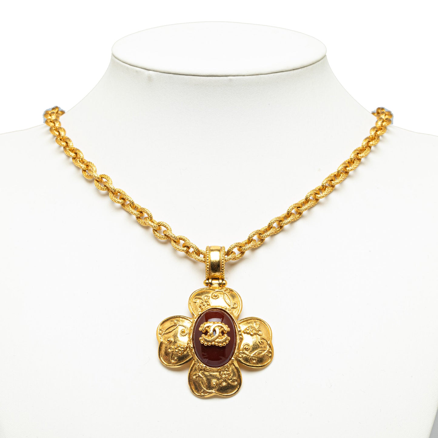 CC Clover Pendant Necklace Gold - Gaby Paris