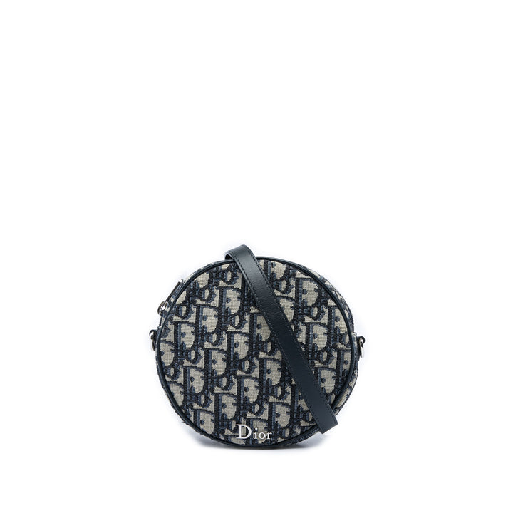 Dior Ball Sac Baby Oblique Bleu – vue principale – GABY PARIS