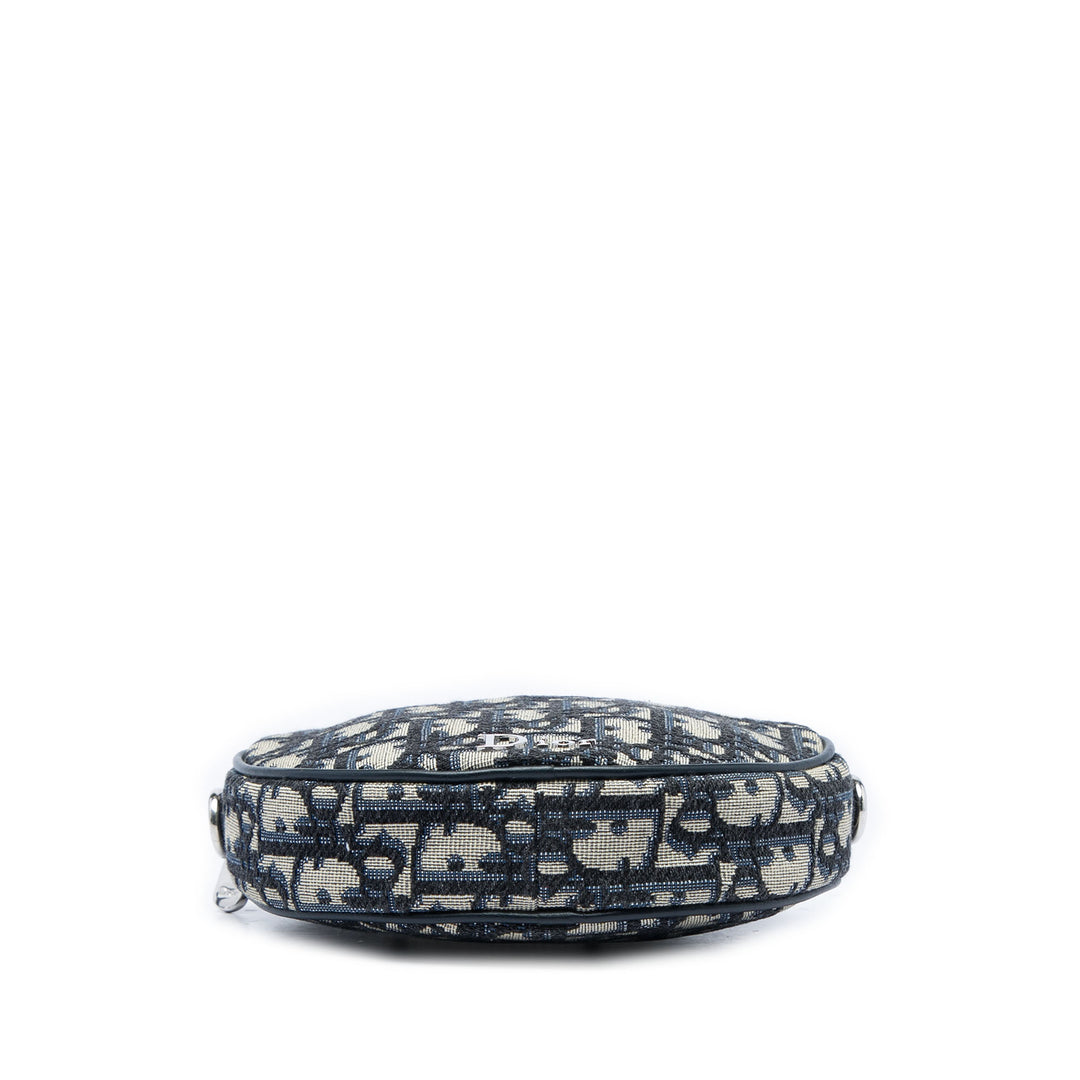 Dior Ball Sac Baby Oblique Bleu – vue 3 – GABY PARIS