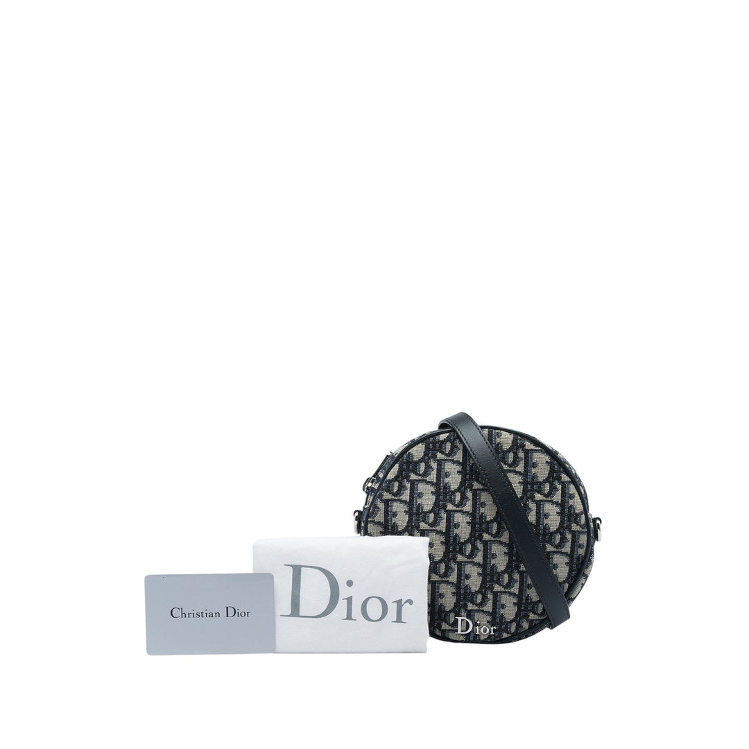 Dior Ball Sac Baby Oblique Bleu – vue 6 – GABY PARIS