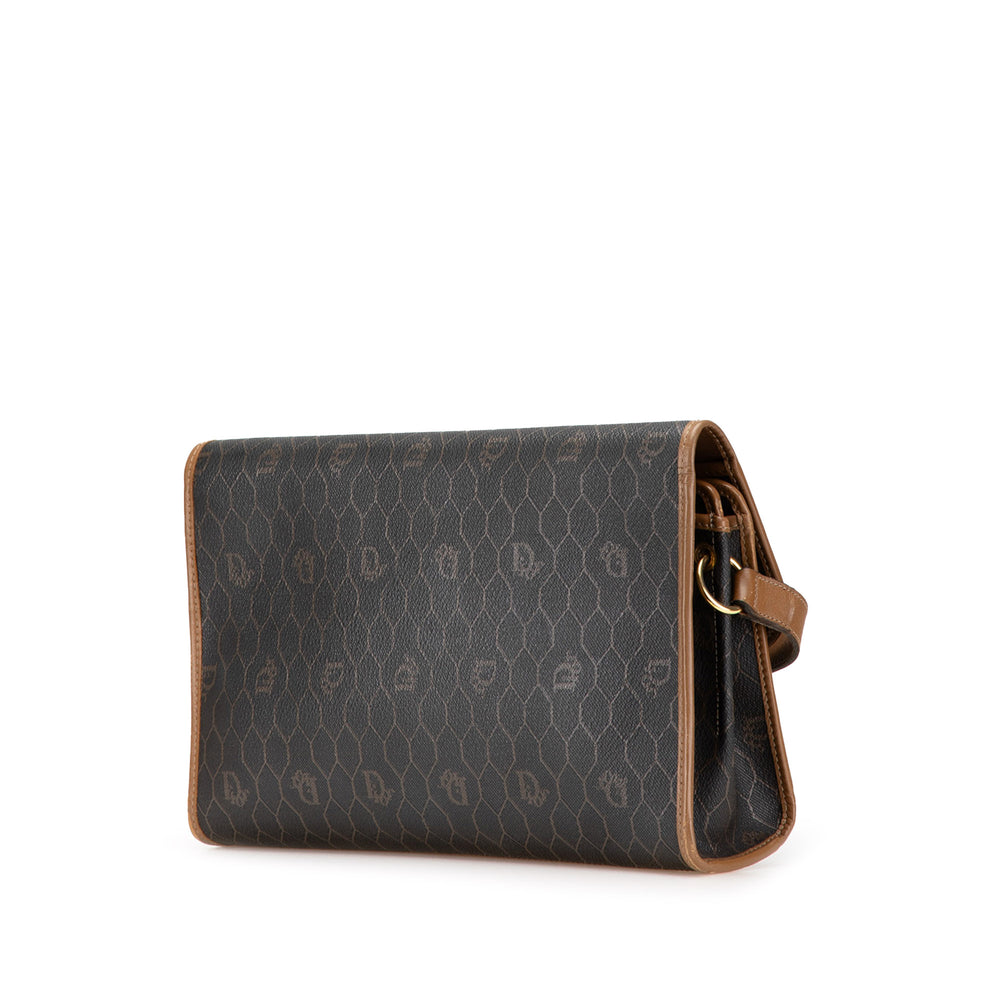 Honeycomb Coated Canvas Crossbody Black - Gaby Paris