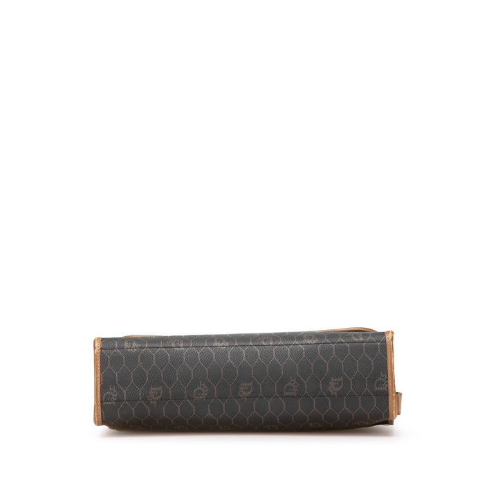 Honeycomb Coated Canvas Crossbody Black - Gaby Paris