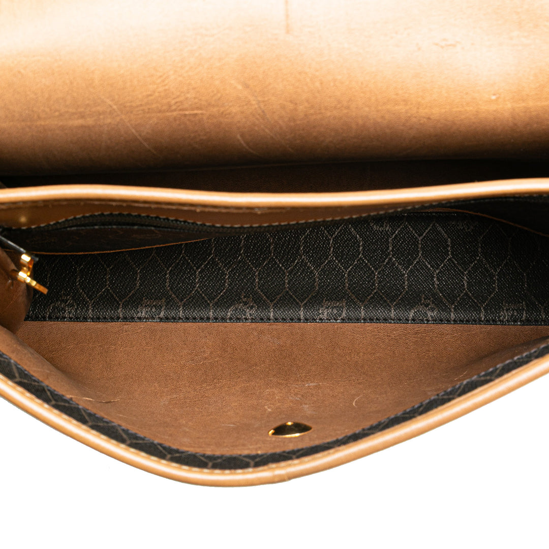 Honeycomb Coated Canvas Crossbody Black - Gaby Paris