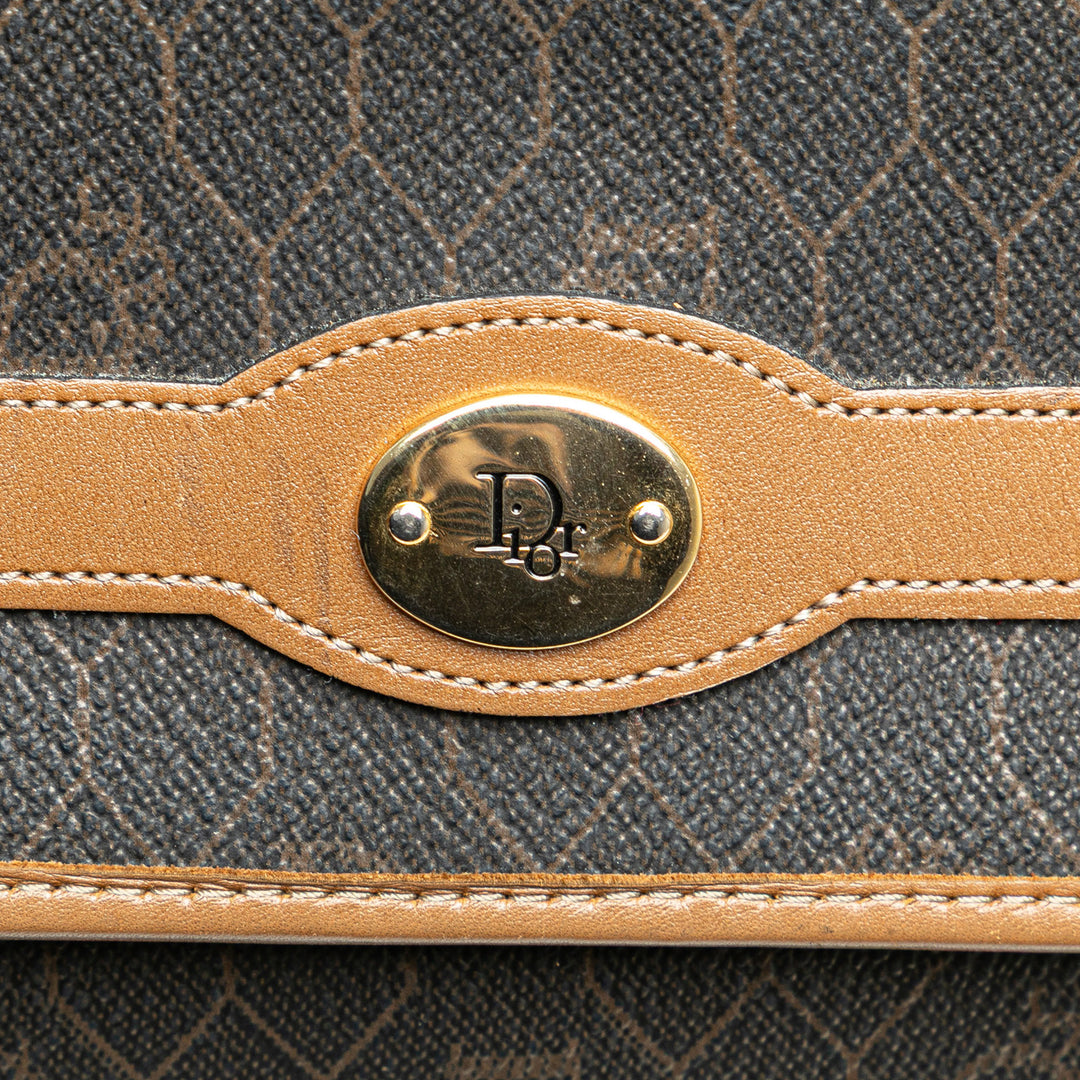 Honeycomb Coated Canvas Crossbody Black - Gaby Paris