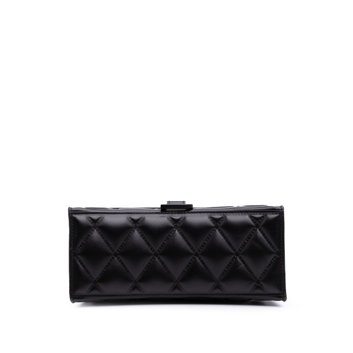 Balenciaga Small Quilted Cuir Hourglass Top Handle Bag Noir – GABY PARIS Authentique