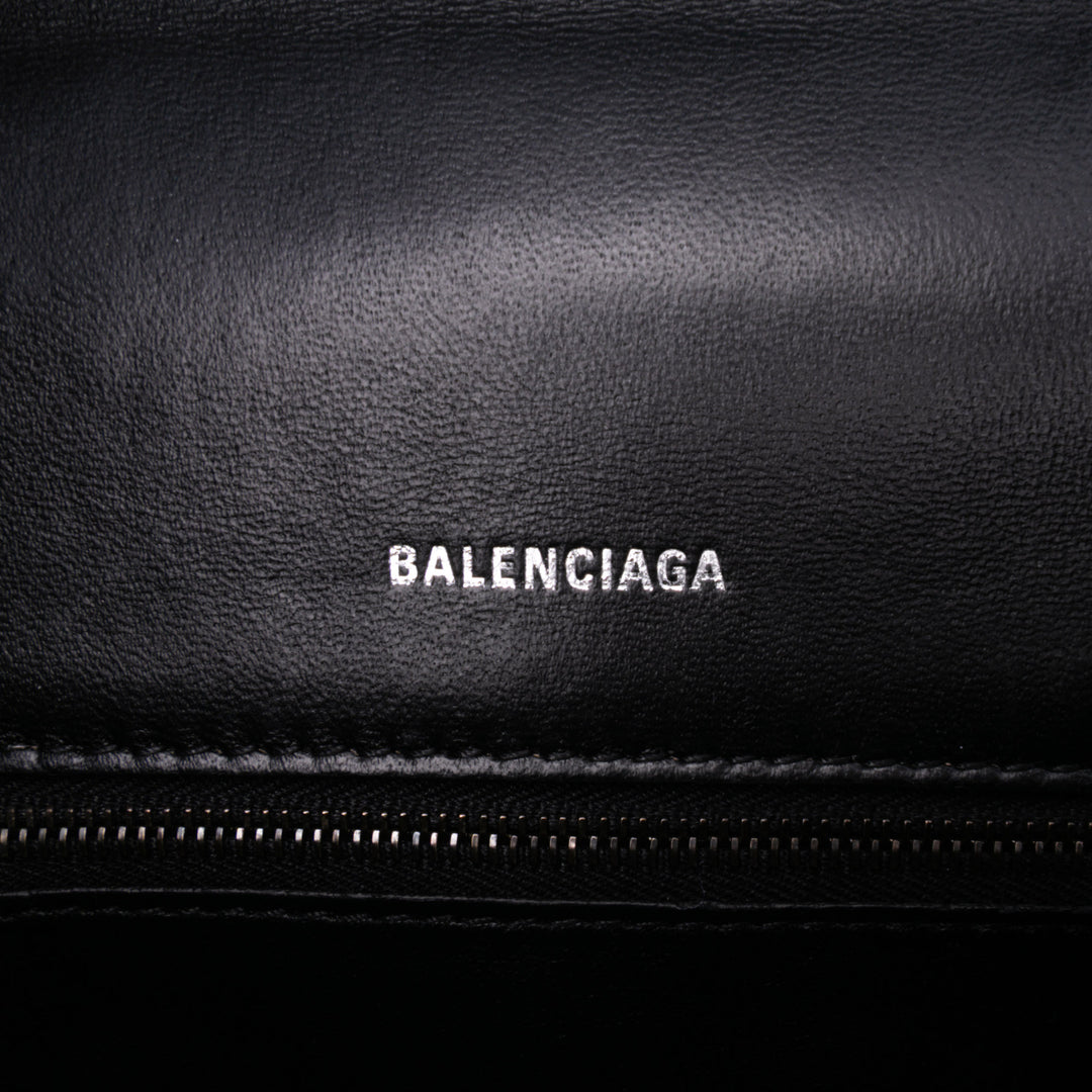 Balenciaga Small Quilted Cuir Hourglass Top Handle Bag Noir – GABY PARIS Authentique