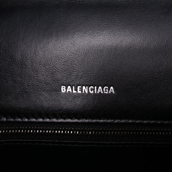 Balenciaga Small Quilted Cuir Hourglass Top Handle Bag Noir – GABY PARIS Authentique