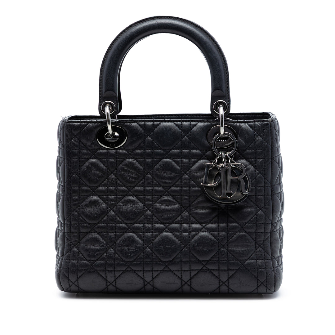 Dior Medium Cuir d’agneau Cannage Lady Dior