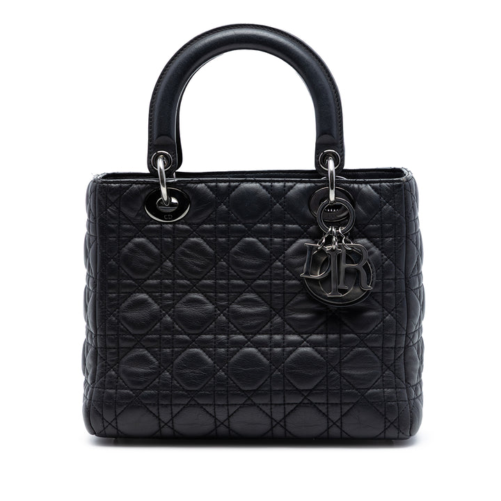 Dior Medium Cuir d’agneau Cannage Lady Dior