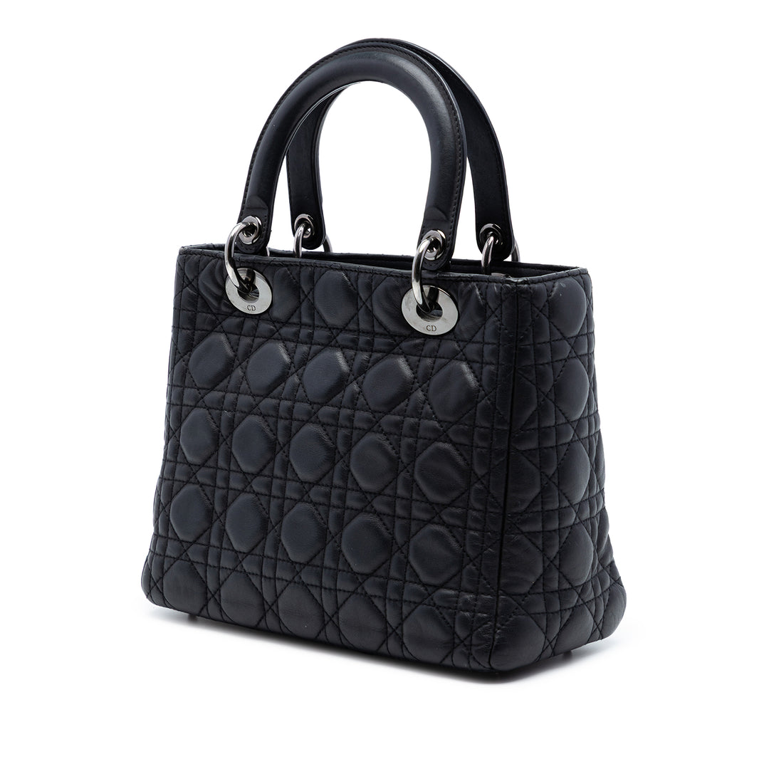 Dior Medium Cuir d’agneau Cannage Lady Dior