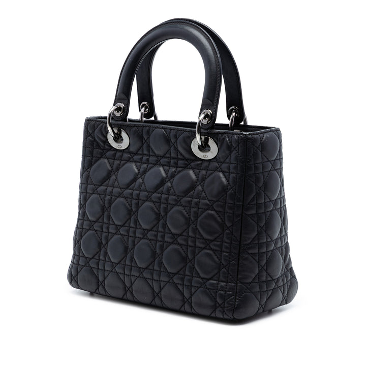 Dior Medium Cuir d’agneau Cannage Lady Dior