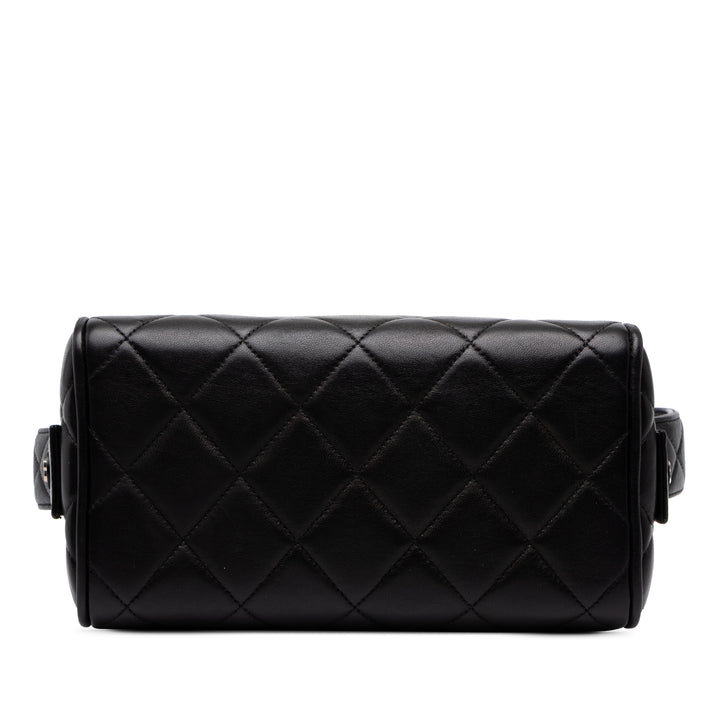 Chanel Matelassé Boîte Vanity Cuir d'agneau Noir – vue 3 – GABY PARIS