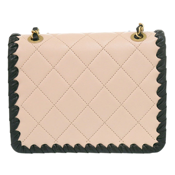 Chanel Mini CC Matelassé Bicolor Cuir de veau Braided My Own Frame à rabat