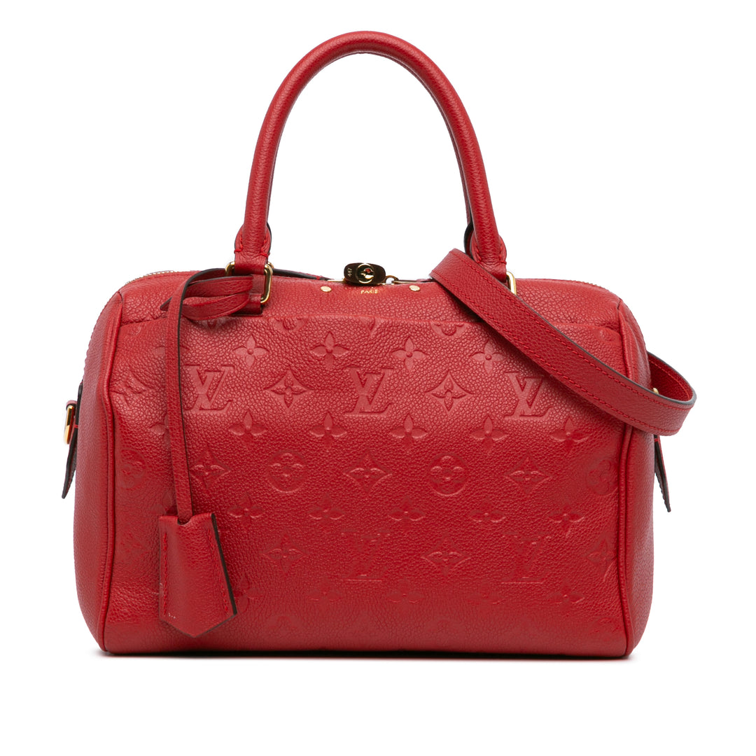 Monogram Empreinte Speedy Bandouliere 25 Red - Gaby Paris