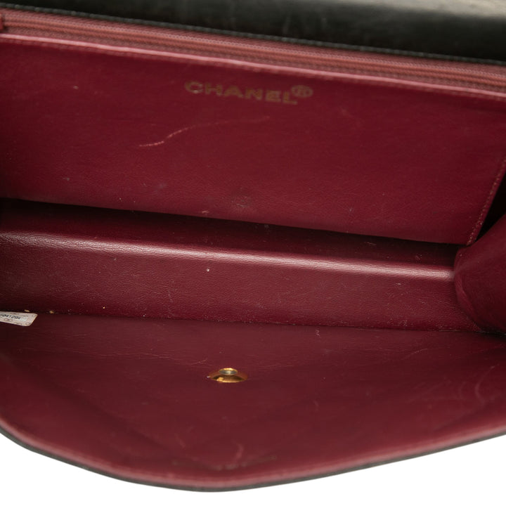 Chanel Medium CC Matelassé Cuir d’agneau Simple rabat
