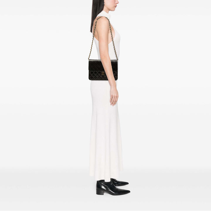 Chanel Medium CC Matelassé Cuir d’agneau Simple rabat