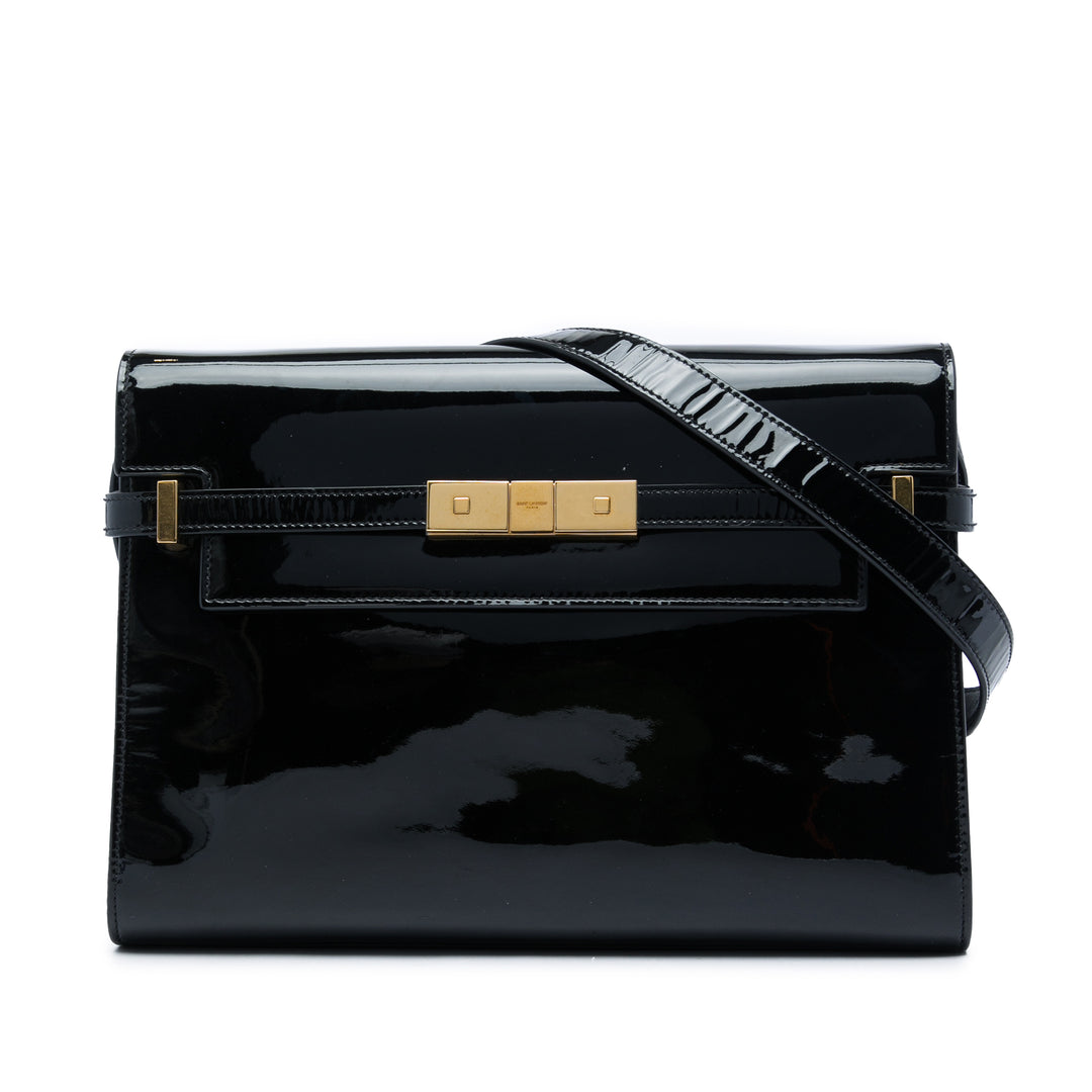 Saint Laurent Manhattan Sac Moyen Noir – vue principale – GABY PARIS
