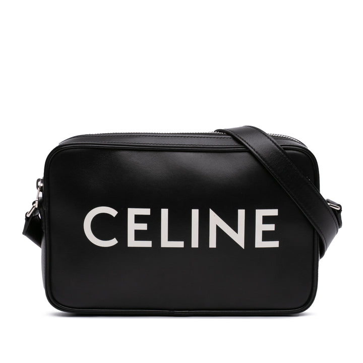 Celine Smooth Cuir de veau Logo Messenger Sac