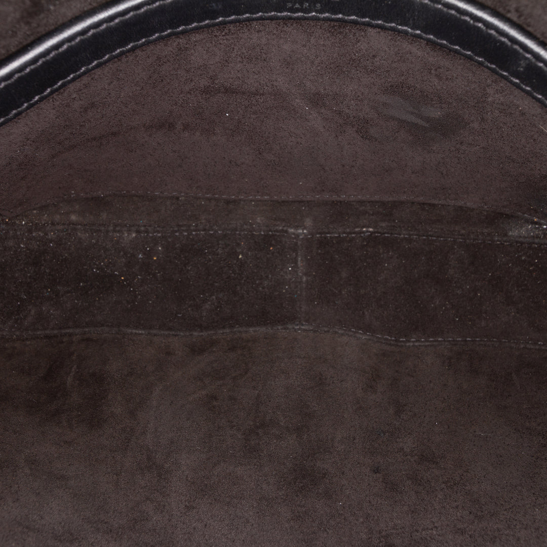 Celine Smooth Cuir de veau Logo Messenger Sac