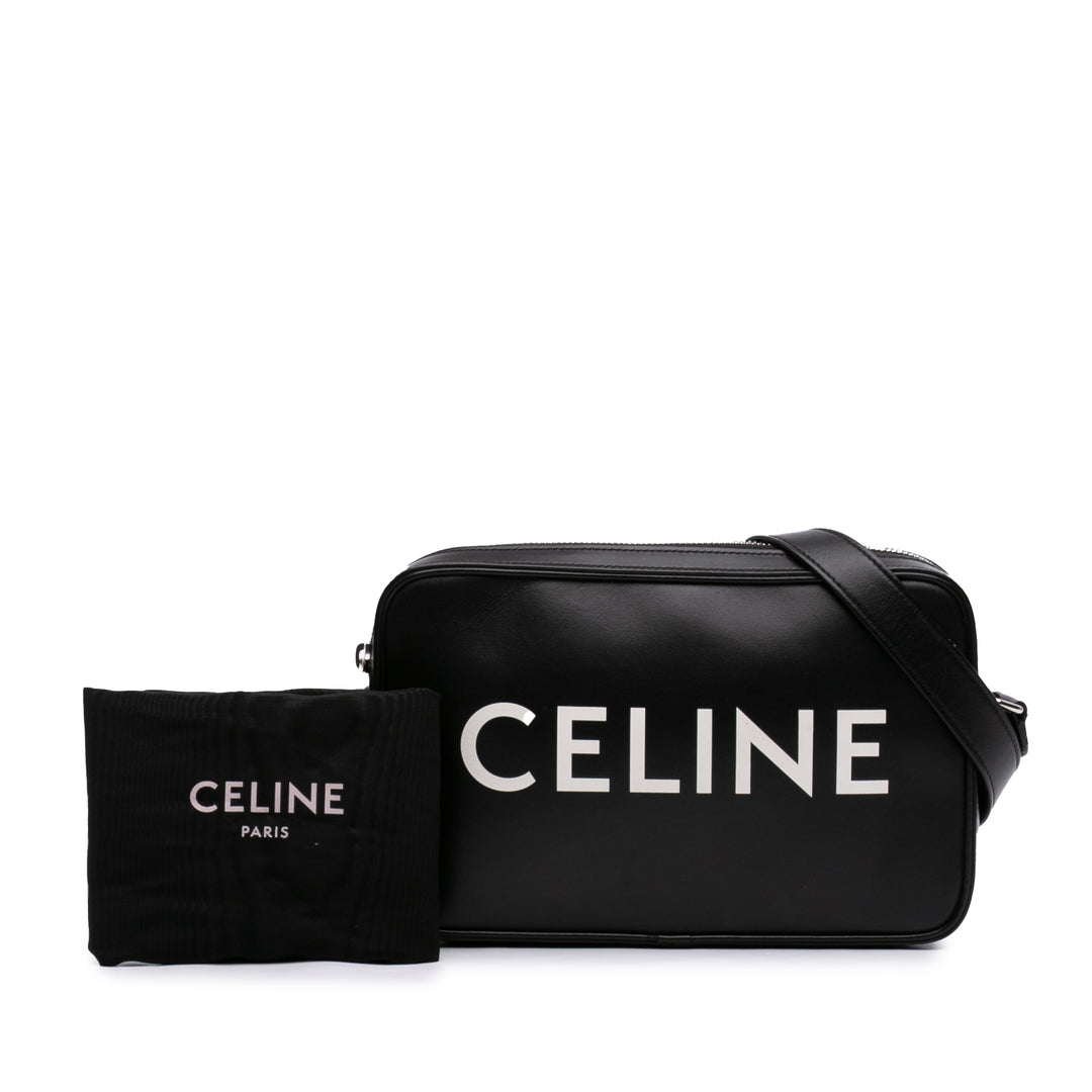 Celine Smooth Cuir de veau Logo Messenger Sac