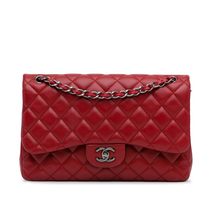 Chanel Jumbo Classic Cuir d’agneau Double rabat