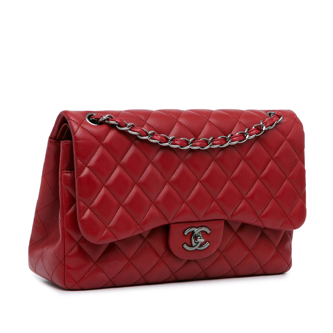 Chanel Jumbo Classic Cuir d’agneau Double rabat
