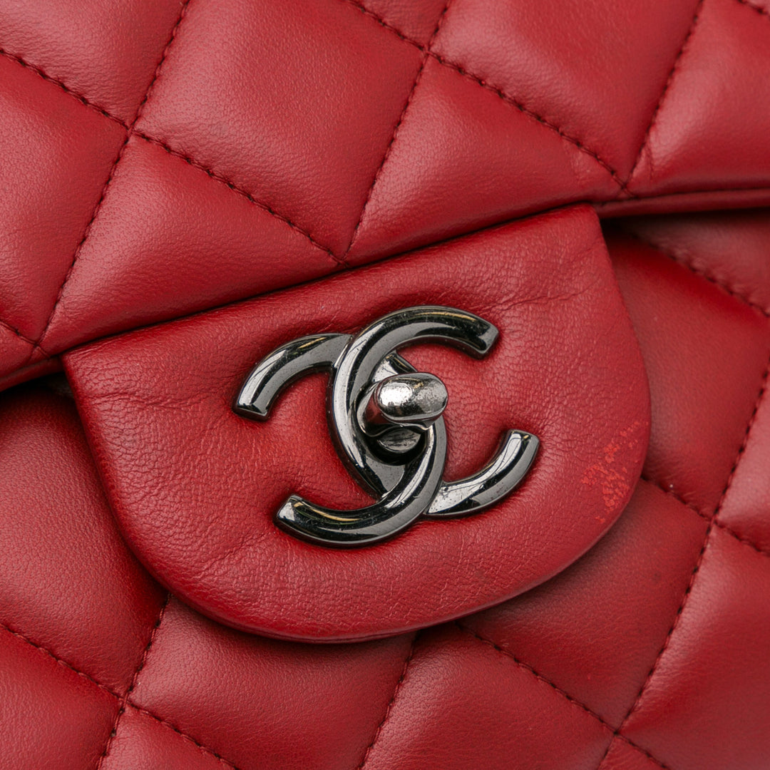 Chanel Jumbo Classic Cuir d’agneau Double rabat